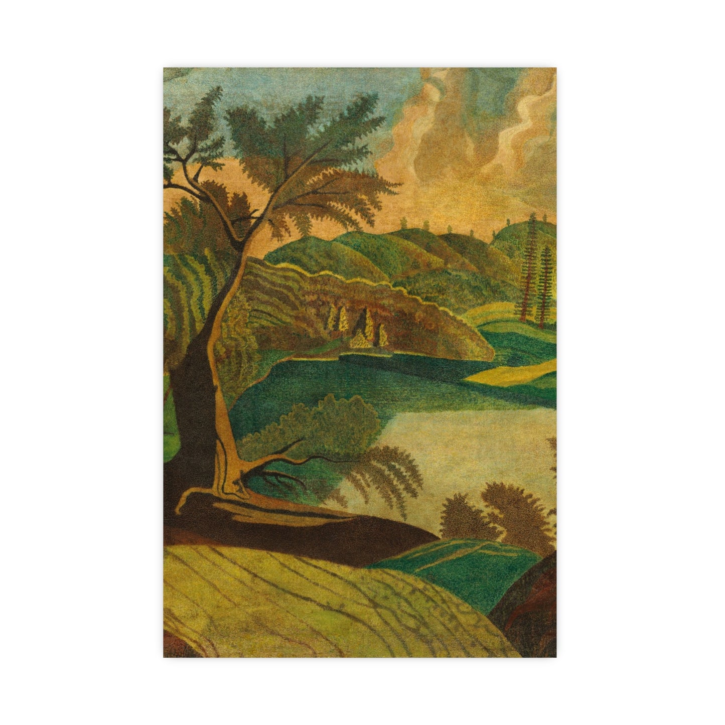 Stylized Landscape - Modern Abstract Fine Art Poster