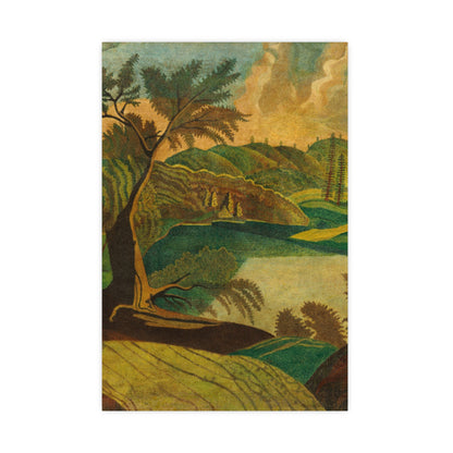 Stylized Landscape - Modern Abstract Fine Art Poster