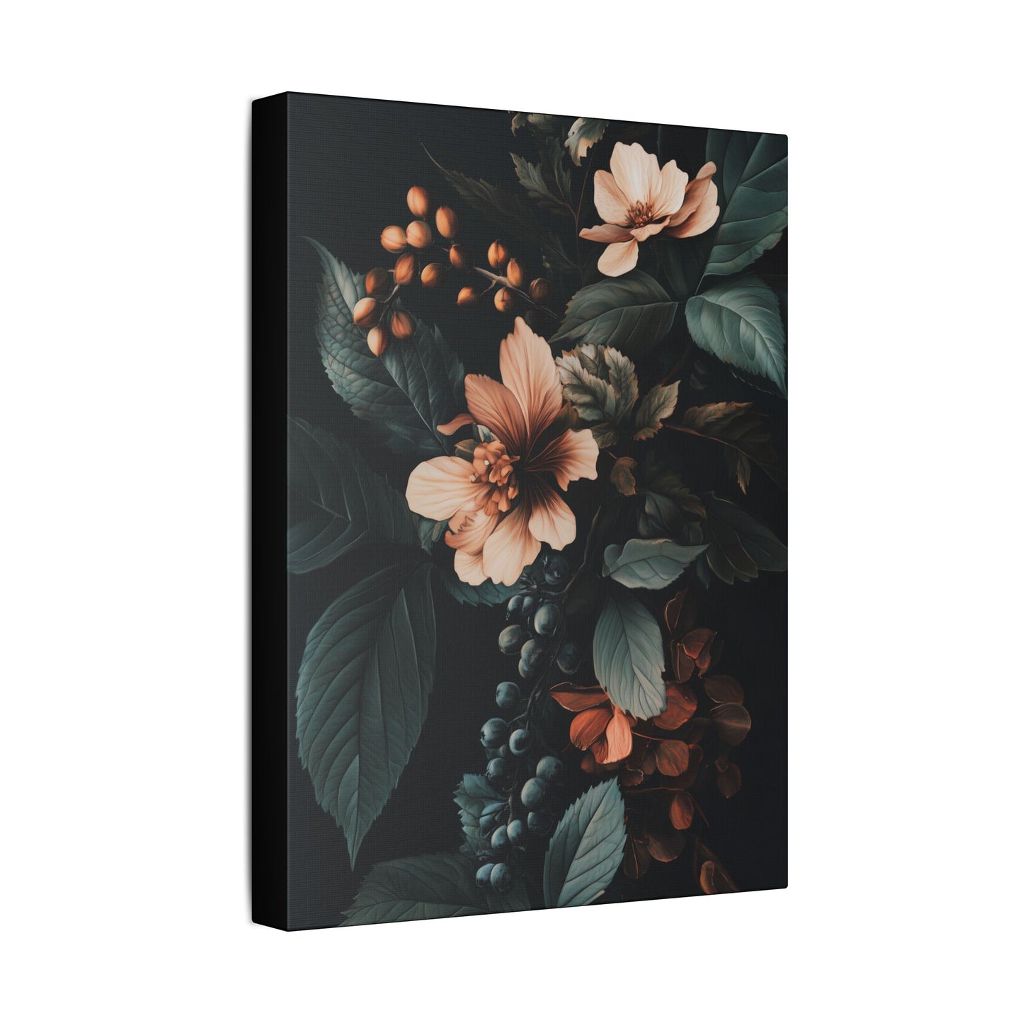 Evergreen Moody Botanical -Secret Garden Series  - Fine Art Print on Canvas