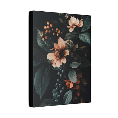 Evergreen Moody Botanical -Secret Garden Series  - Fine Art Print on Canvas