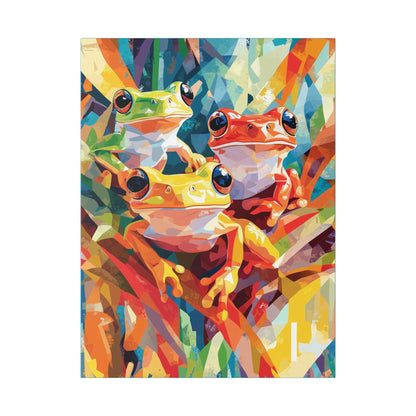 Frogs are Friends - Delight in Nature Series - Fine Art Print on Canvas
