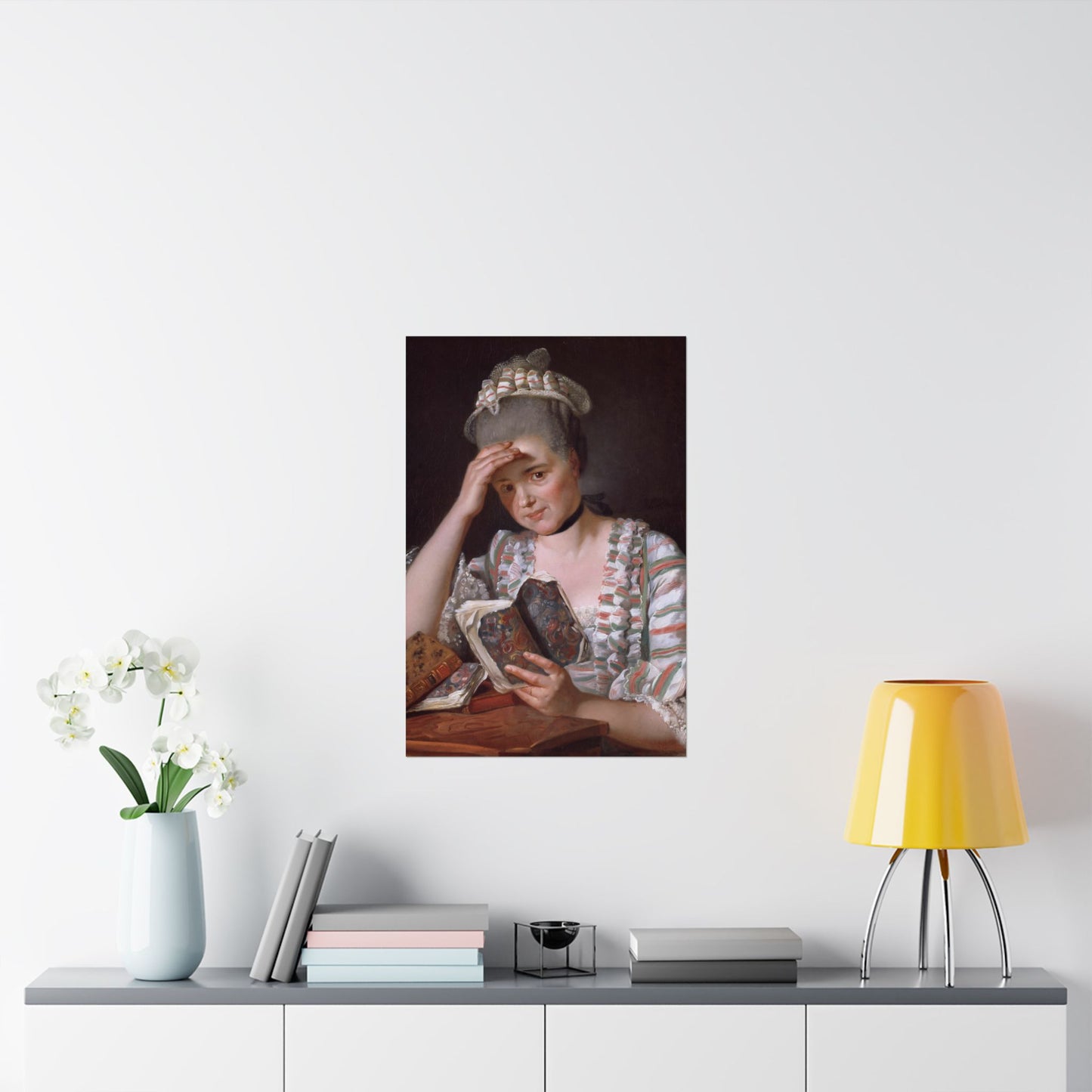 Classic Portrait - Fine Art Print - Matte Vertical Poster - Timeless Literary Woman - Art for Home Décor