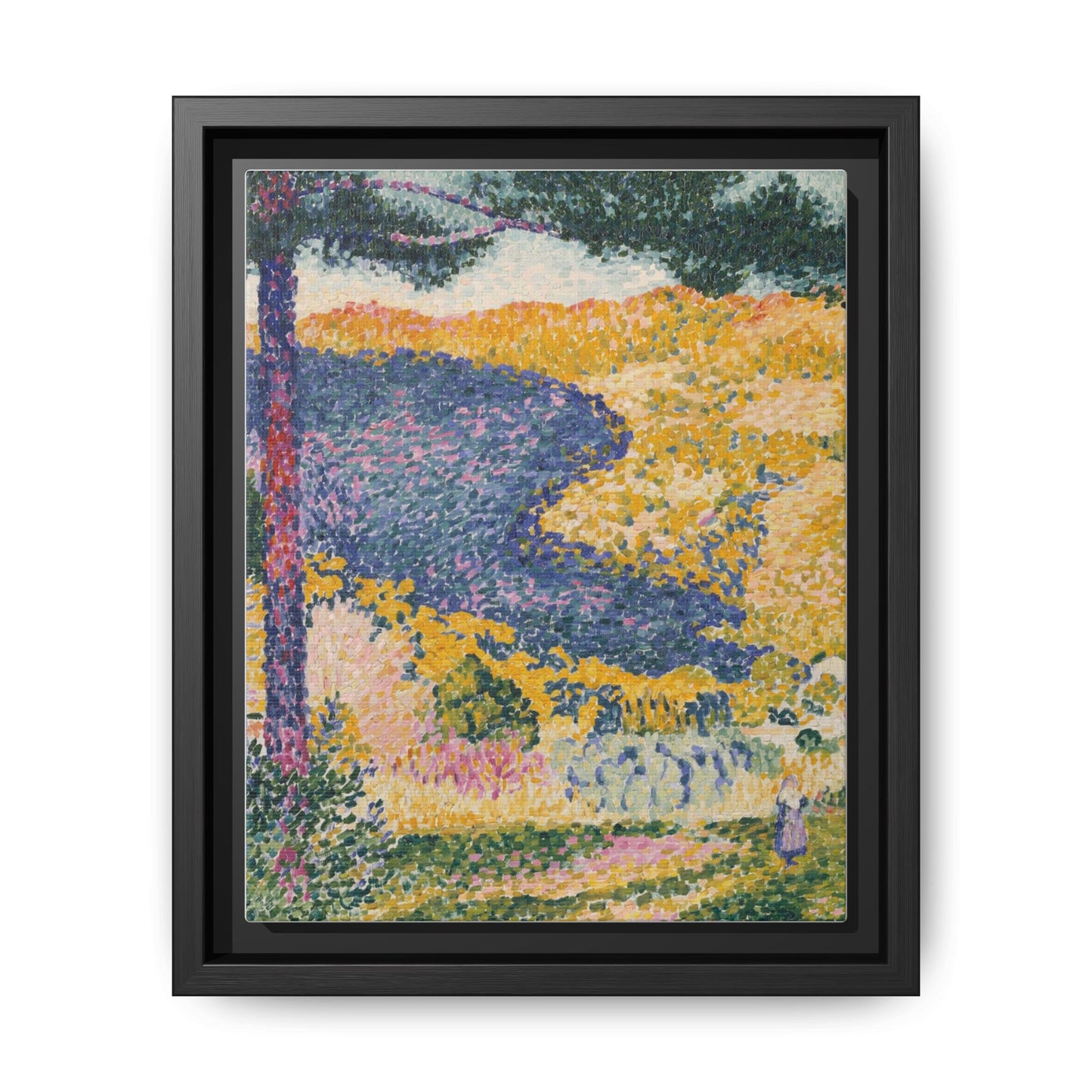 Valley with Fir Shade on the Mountain - Museum Collection - Framed Canvas Print