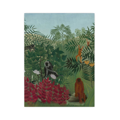 Tropical Forest with Monkeys - Rousseau Fine Art Poster