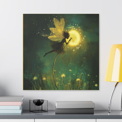 Wishes Do Come True - Fairies & Flowers Collection - Wall Art on Canvas