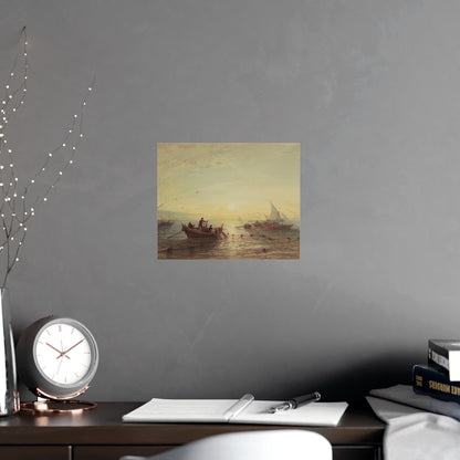 Tuna Fishing at Sunrise Marseilles - Maritime Fine Art Poster