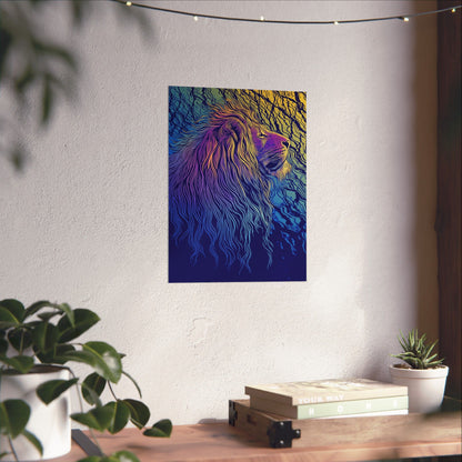 Lion Heart - Fine Art Print - Whimsical Animals - Nature Posters - Vibrant Wall Art for Animal Lovers
