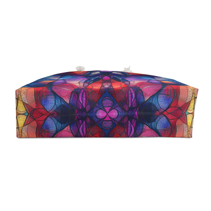 Watercolor Kaleidoscope -  Beach Day Bag - Weekender Bag