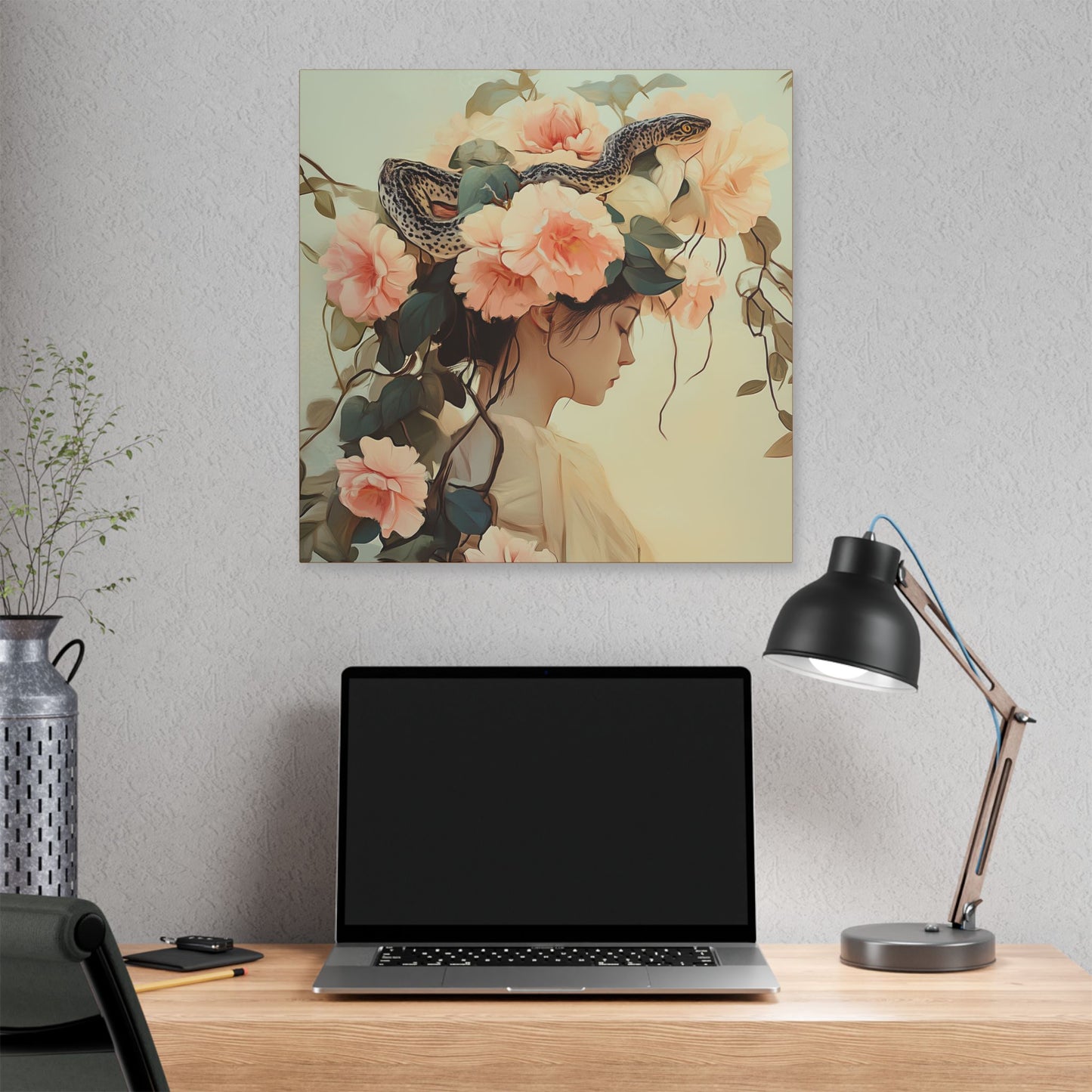 Snake Charmer - Secret Garden Series - Fine Art Print on Canvas