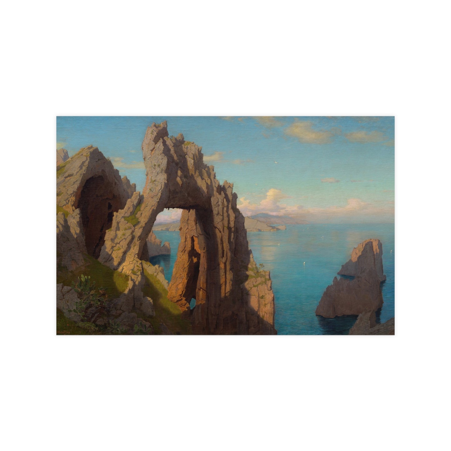 Natural Arch at Capri - Italian Coast Fine Art Poster