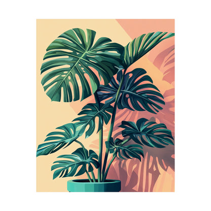 Tropical Monstera Botanical Fine Art Print