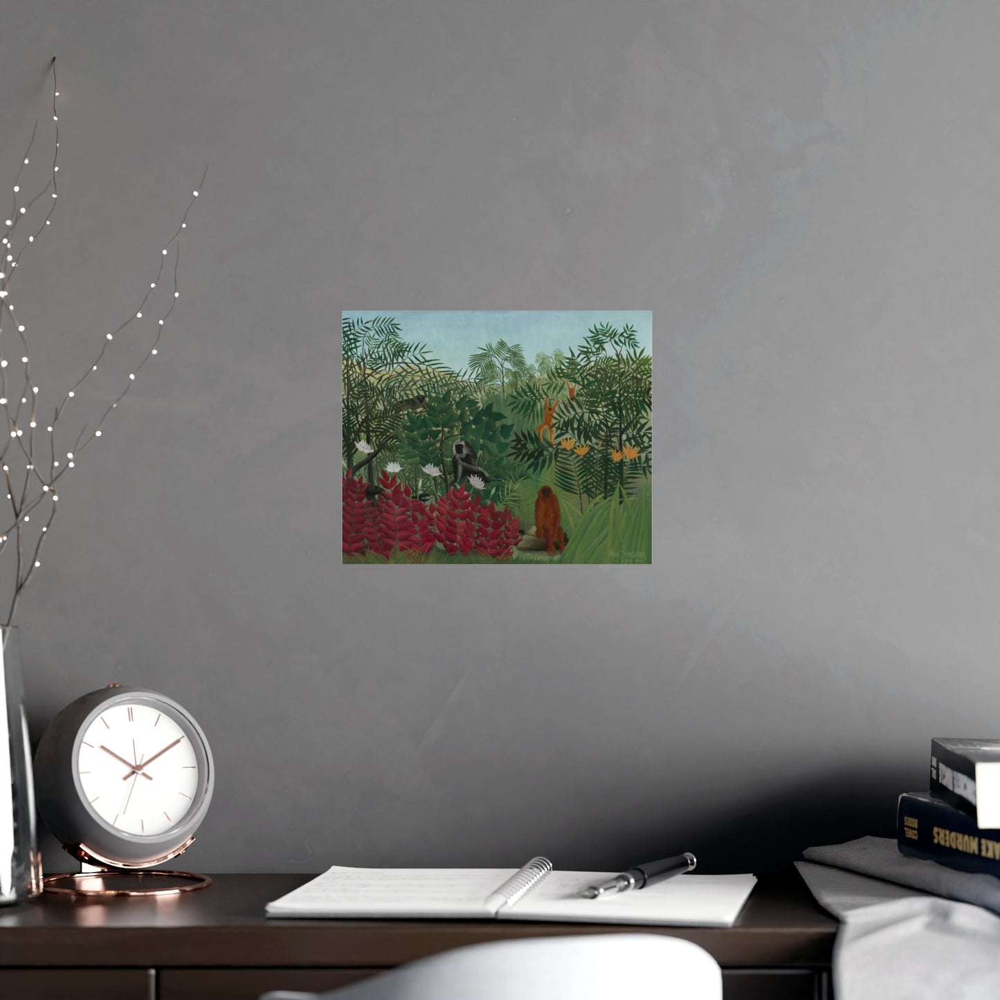 Tropical Forest with Monkeys - Rousseau Fine Art Poster