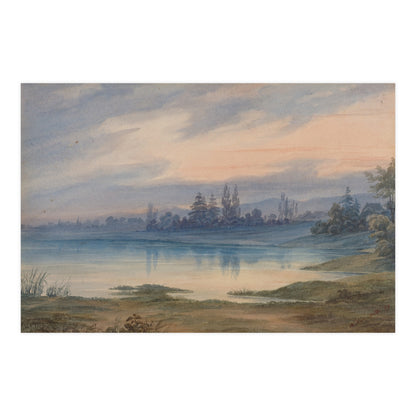 Landscape near Strasbourg - European Pastoral Fine Art Poster