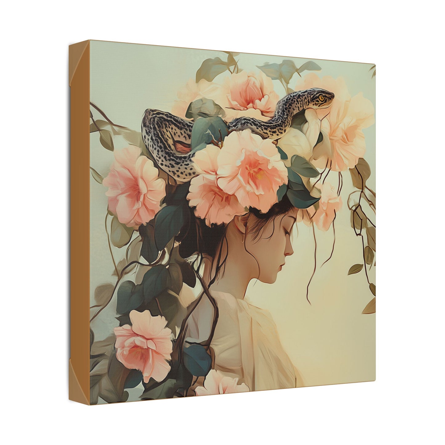 Snake Charmer - Secret Garden Series - Fine Art Print on Canvas