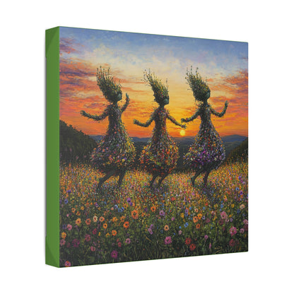 The Fairy Frolic - Flowers & Fairies Collection - Wall Art on Canvas