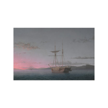 Lumber Schooners at Evening Penobscot Bay - Maritime Fine Art Poster
