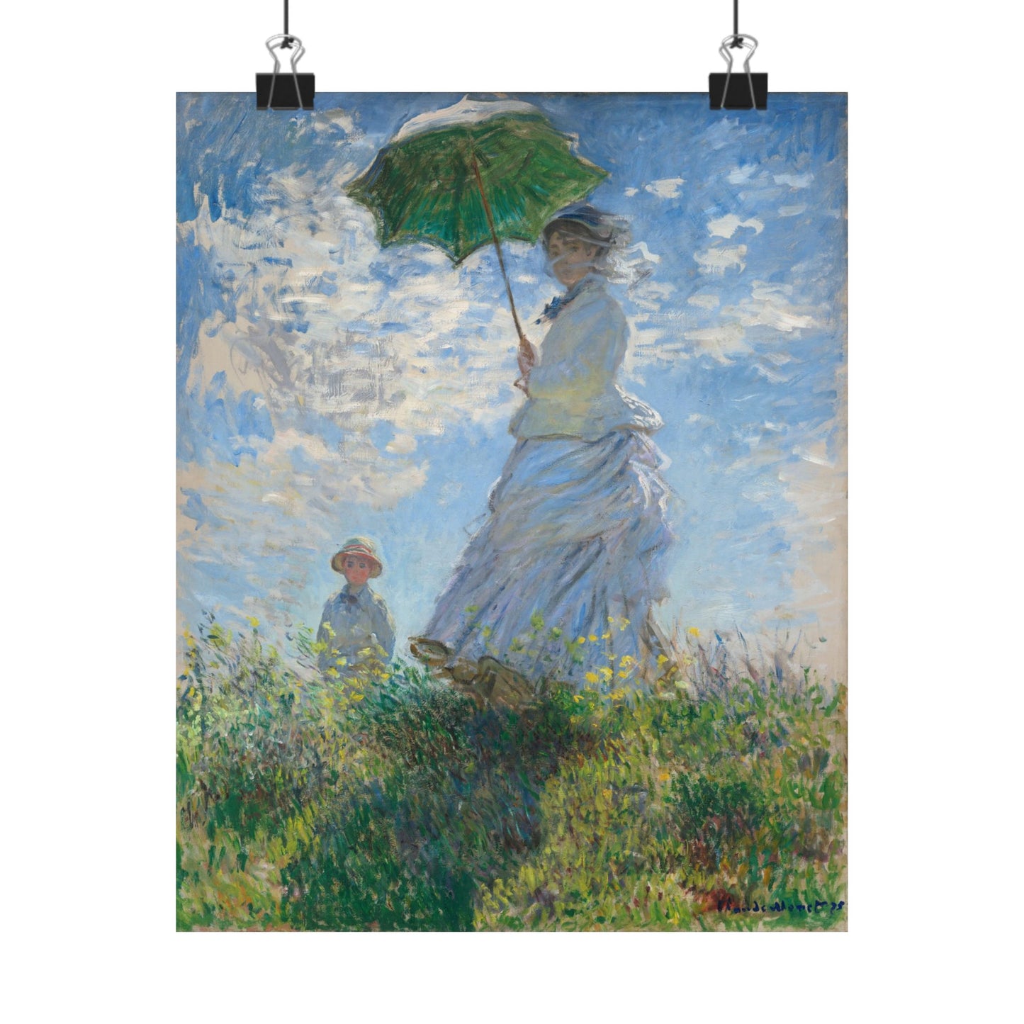Claude Monet - Woman with a Parasol Fine Art Print