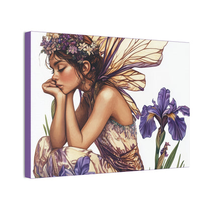 Iris You Were Here - Flowers & Fairies Collection - Fine Art Print on Canvas