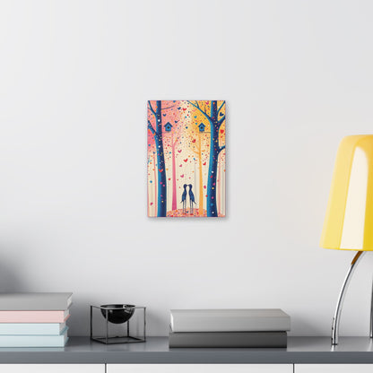 Little Love Birds - Delight in Nature Series - Fine Art Print on Canvas