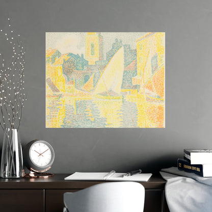 Port of Saint-Tropez - Signac Pointillist Fine Art Poster