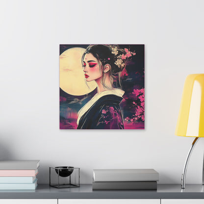Magenta Moon - Fine Art Print on Canvas