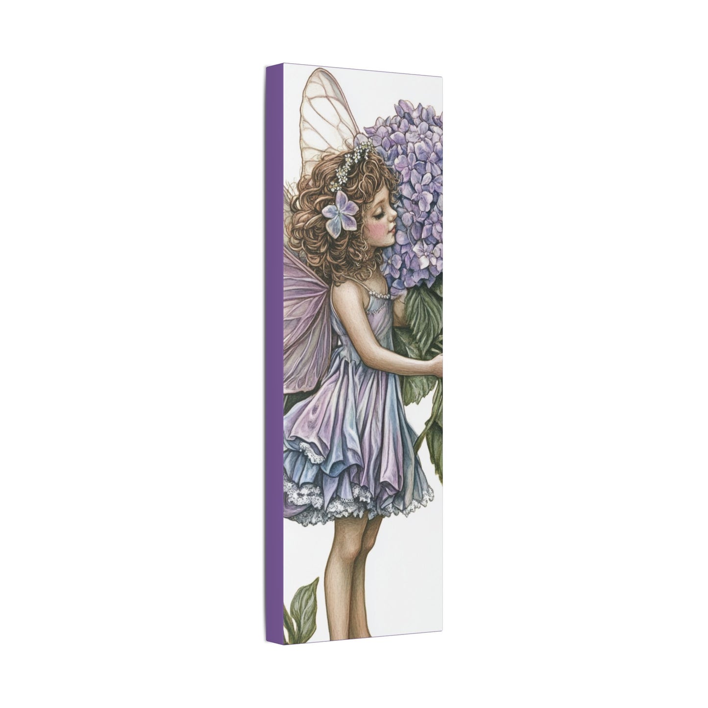 Purple Hydrangea - Flowers & Fairies Collection - Fine Art Print on Canvas