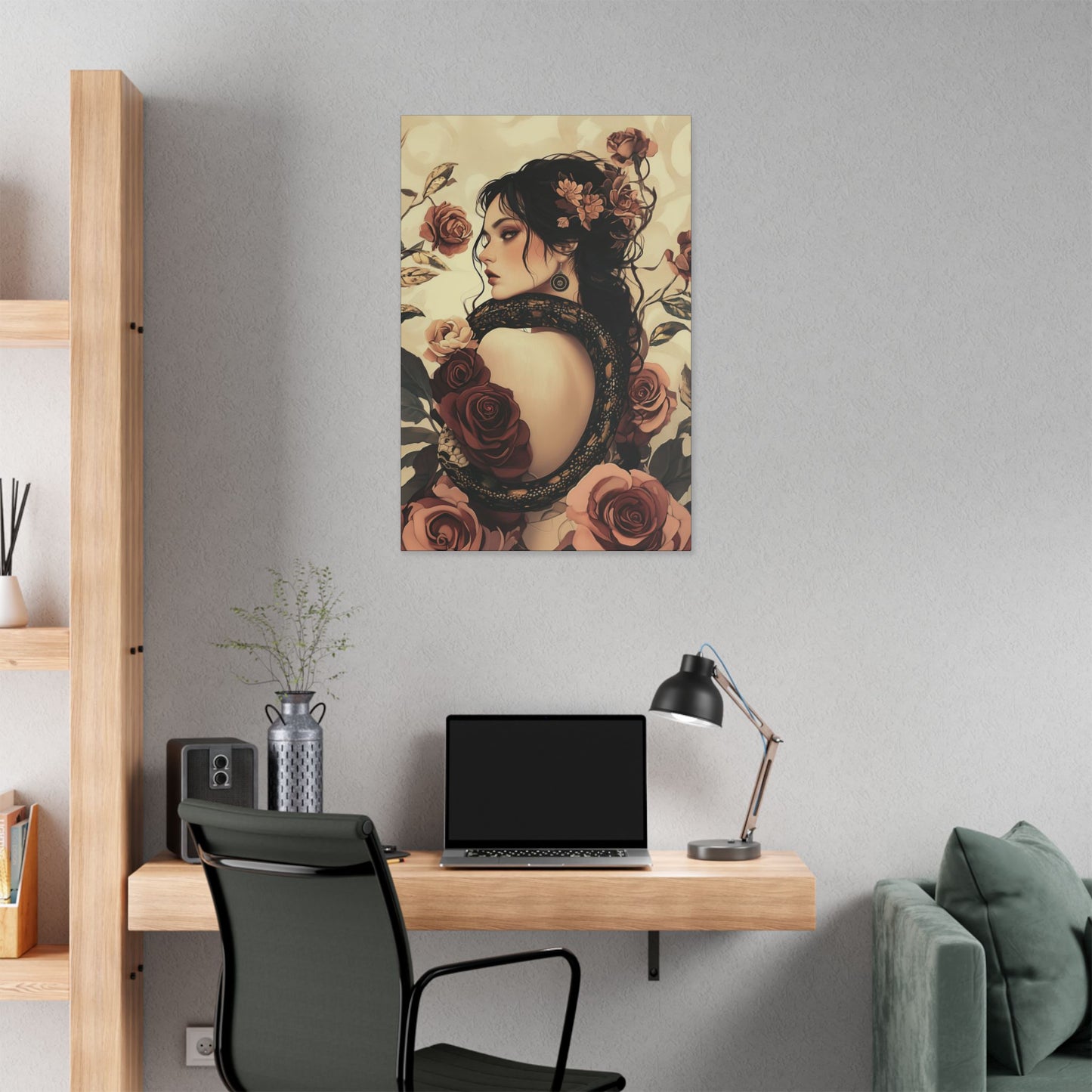 Never Look Back - Secret Garden Series - Fine Art Print on Canvas