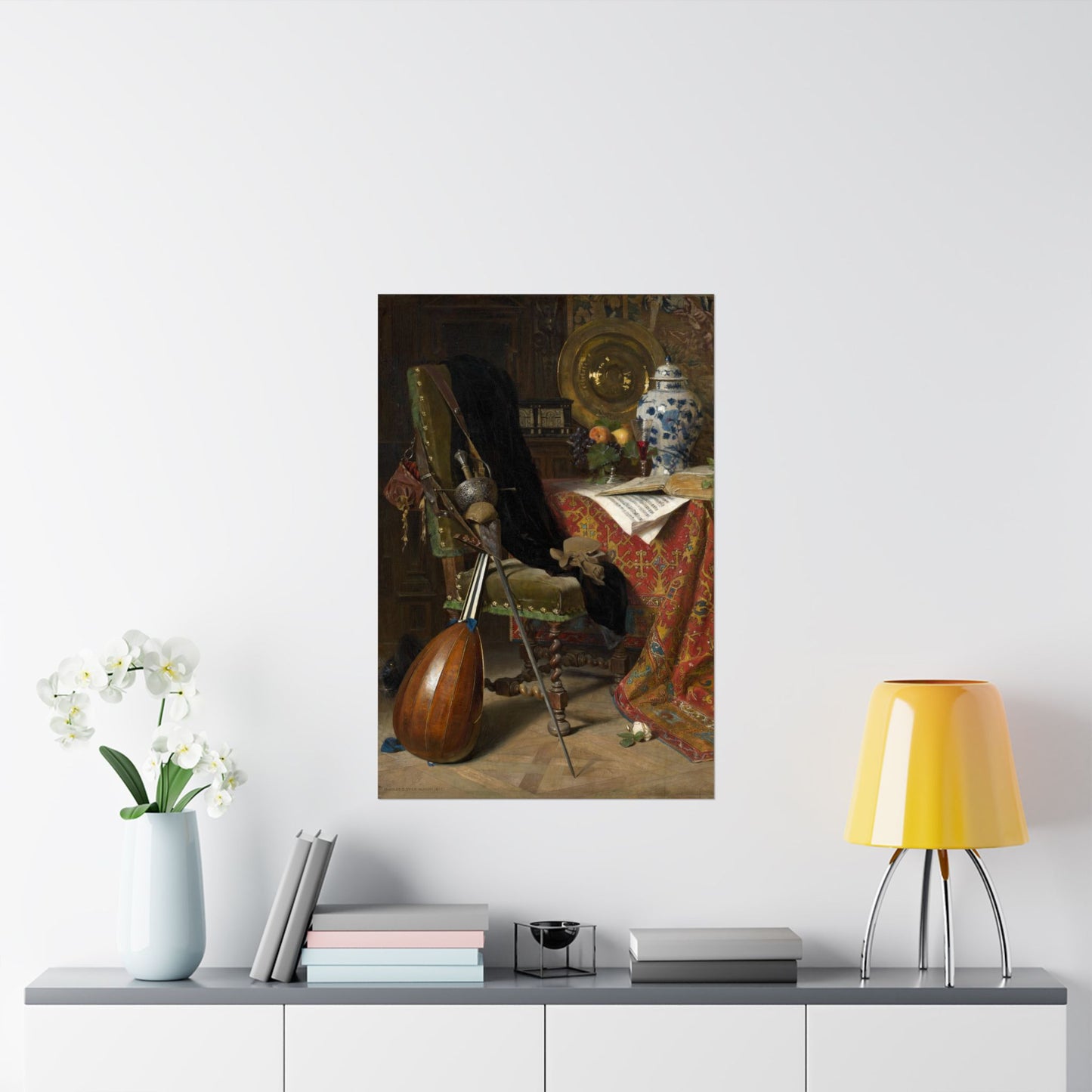 Elegant - Still Life Art - 17th Century Interior Painting - Fine Art Print - Gothic Art - Vintage Fine Art