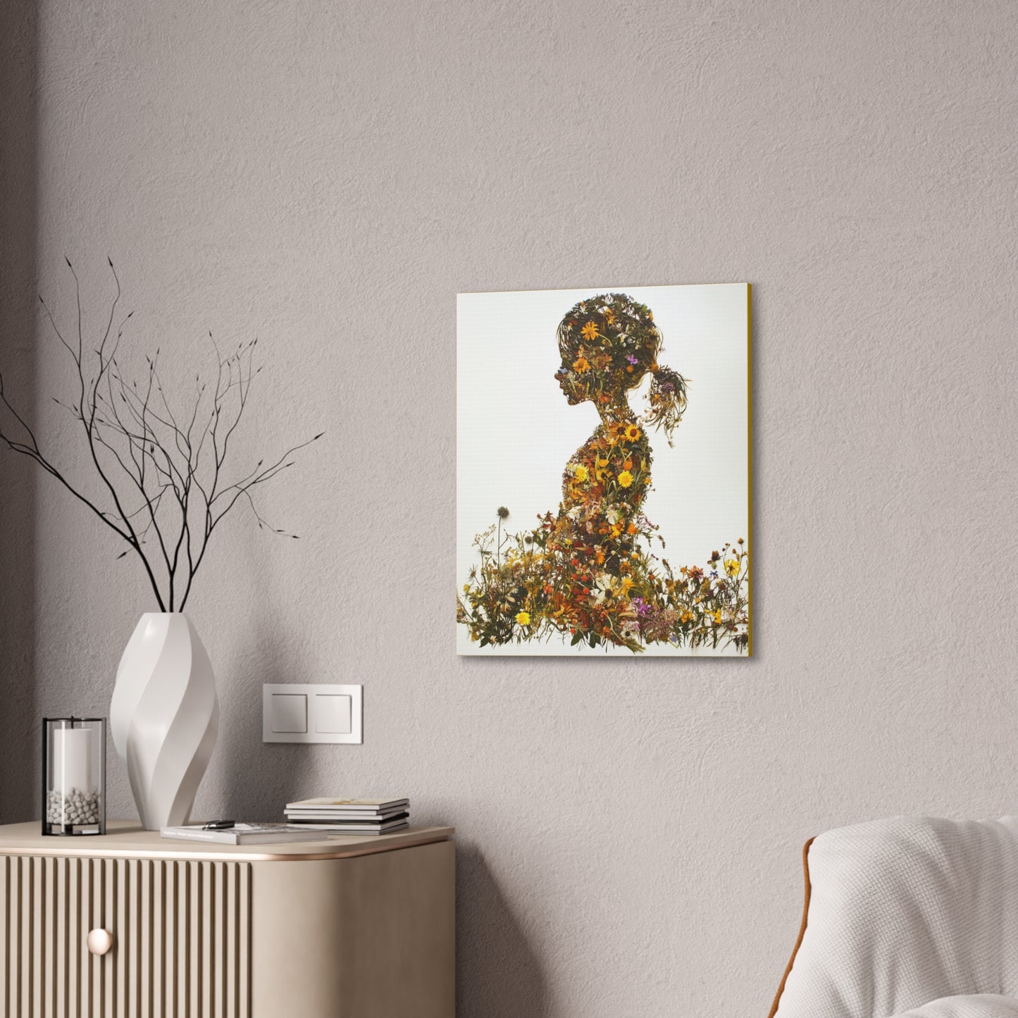 Summers Gone By - Wildflowers Fine Art Print on Canvas