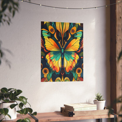 Brilliant Butterfly - Bohemian Wall Art - Fine Art Print - Poster Matte - Vertical Wall Décor