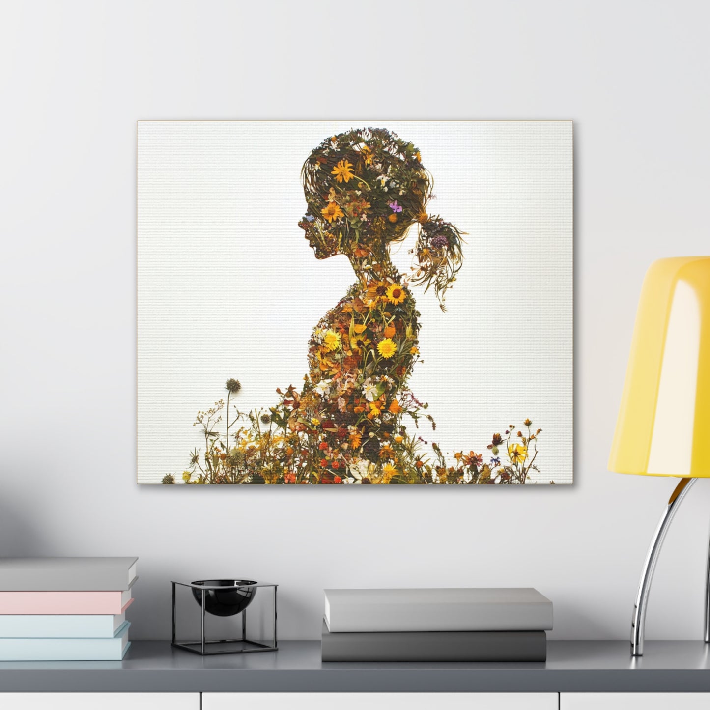 Summers Gone By - Wildflowers Fine Art Print on Canvas