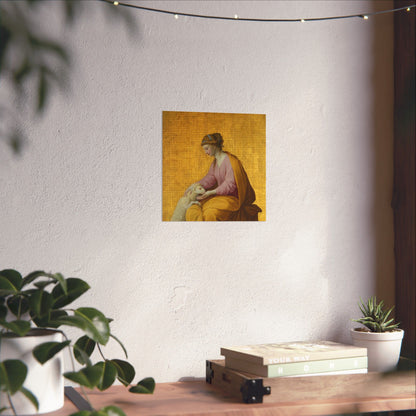 Virtues Art - Meekness - Fine Art Print - Elegant - Vertical Poster - Vintage Art Print