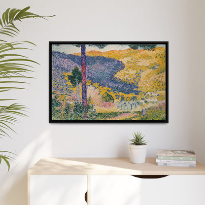 Valley with Fir Shade on the Mountain - Museum Collection - Framed Canvas Print