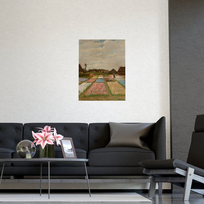Flower Beds in Holland - Van Gogh Fine Art Poster