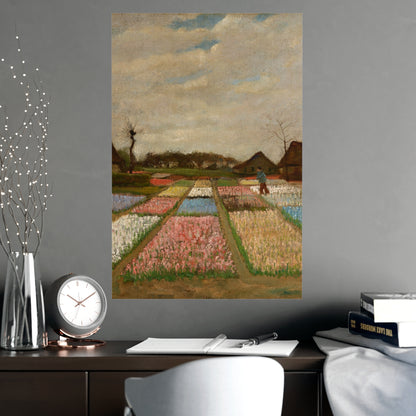 Flower Beds in Holland - Van Gogh Fine Art Poster