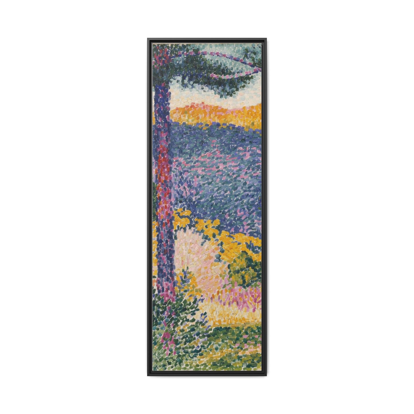 Valley with Fir Shade on the Mountain - Museum Collection - Framed Canvas Print