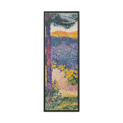 Valley with Fir Shade on the Mountain - Museum Collection - Framed Canvas Print