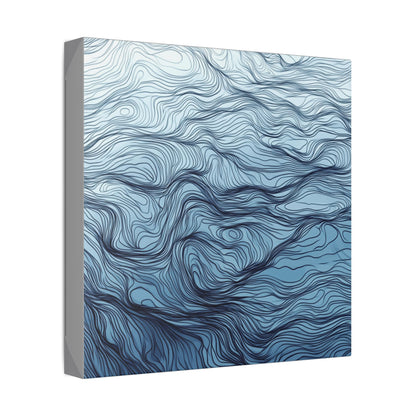 Mood Blue Abstract Blue Canvas Wall Art