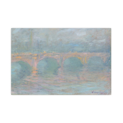 Waterloo Bridge London at Sunset - Monet Fine Art Poster