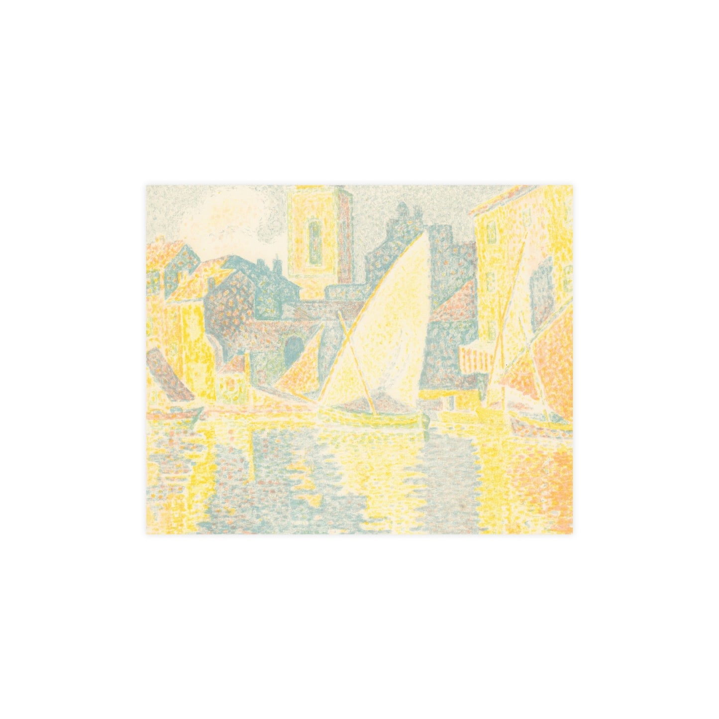 Port of Saint-Tropez - Signac Pointillist Fine Art Poster