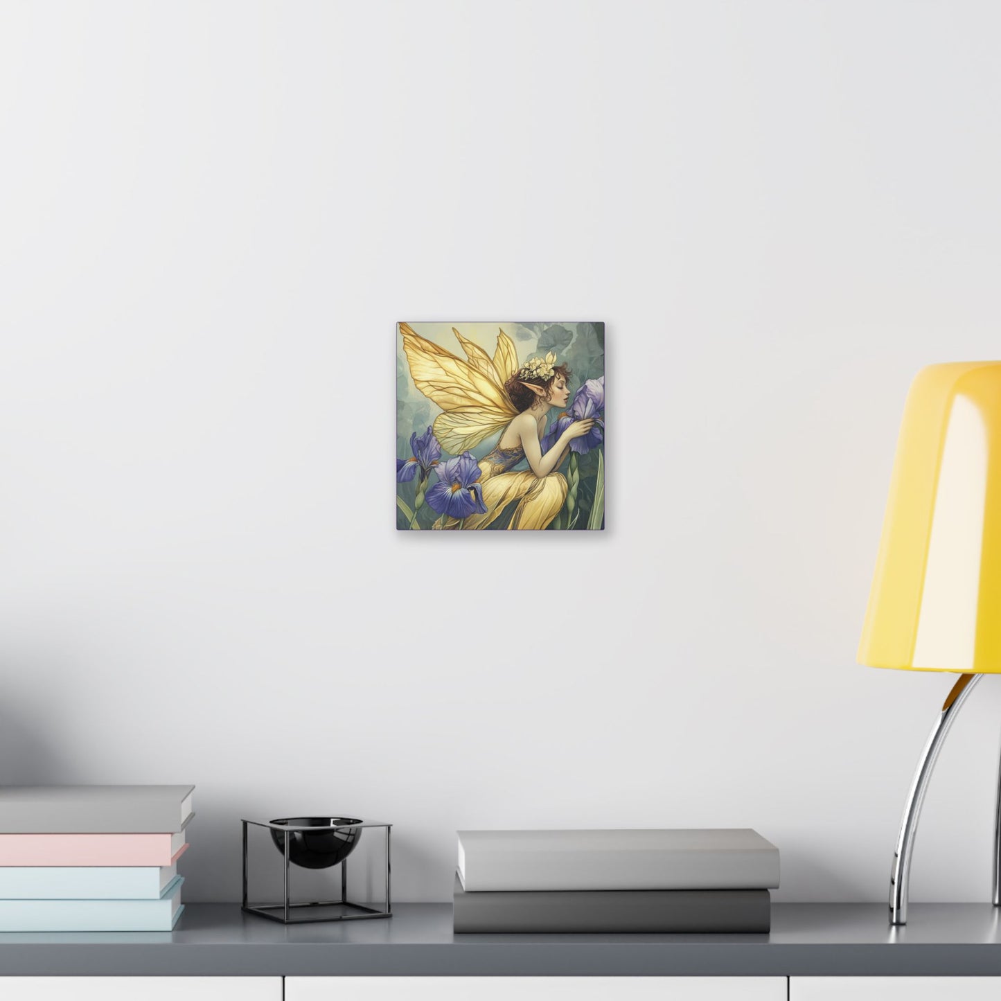 Iris You Were Here - Flowers & Fairies Collection - Fine Art Print on Canvas