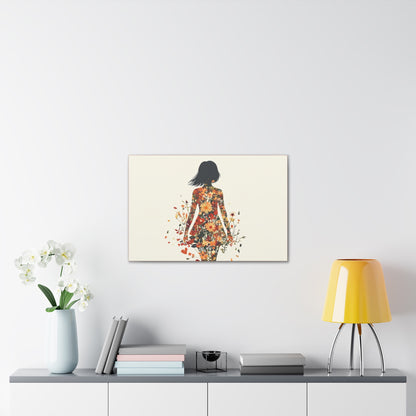 You Belong Among the Wildflowers  - Flower Girl - Print on Canvas