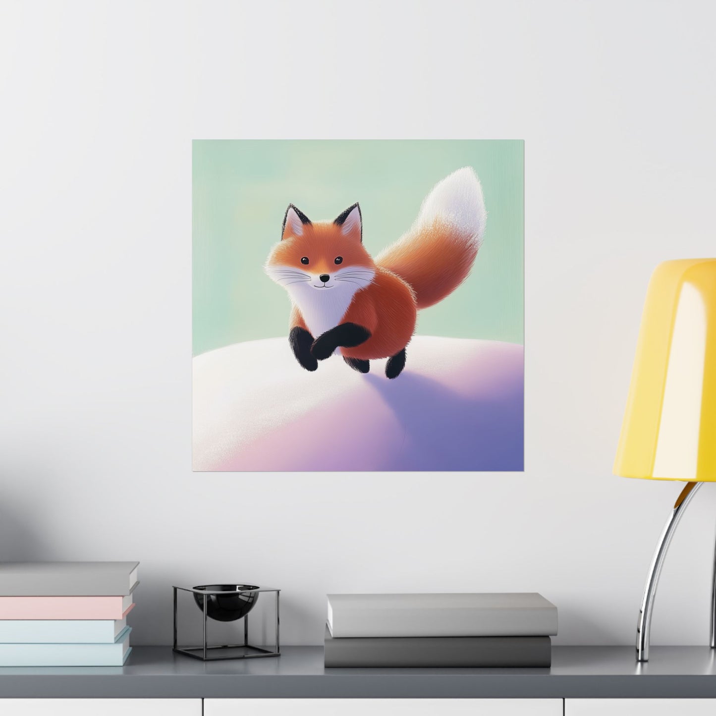 Playful Fox  - Whimsical Animals Wall Art - Cute Animal Posters -  Love Foxes - Vertical Poster