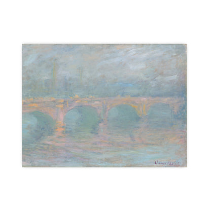 Waterloo Bridge London at Sunset - Monet Fine Art Poster