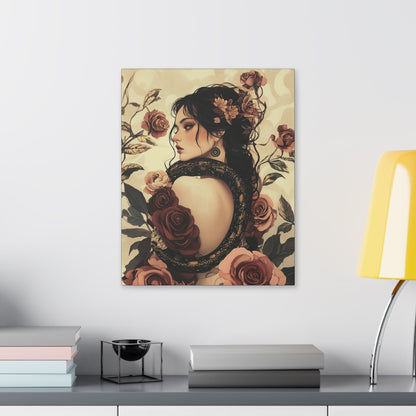 Never Look Back - Secret Garden Series - Fine Art Print on Canvas