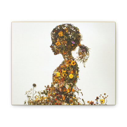 Summers Gone By - Wildflowers Fine Art Print on Canvas