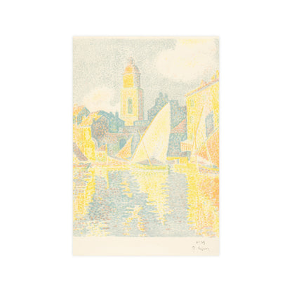 Port of Saint-Tropez - Signac Pointillist Fine Art Poster