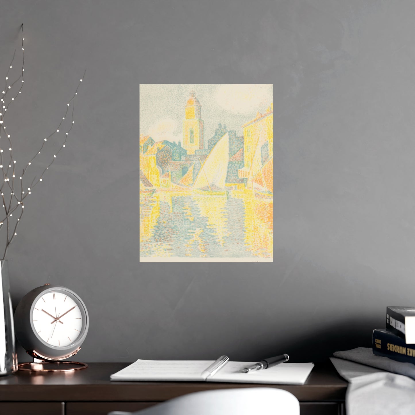 Port of Saint-Tropez - Signac Pointillist Fine Art Poster