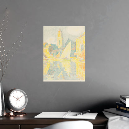Port of Saint-Tropez - Signac Pointillist Fine Art Poster