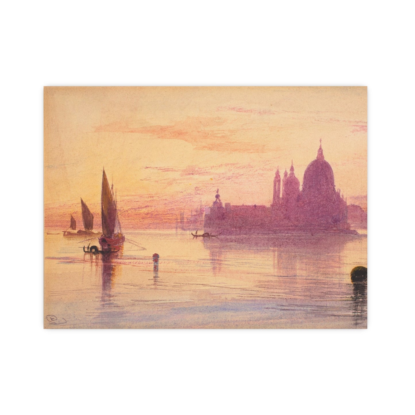 Santa Maria della Salute Venice at Sunset - Fine Art Poster